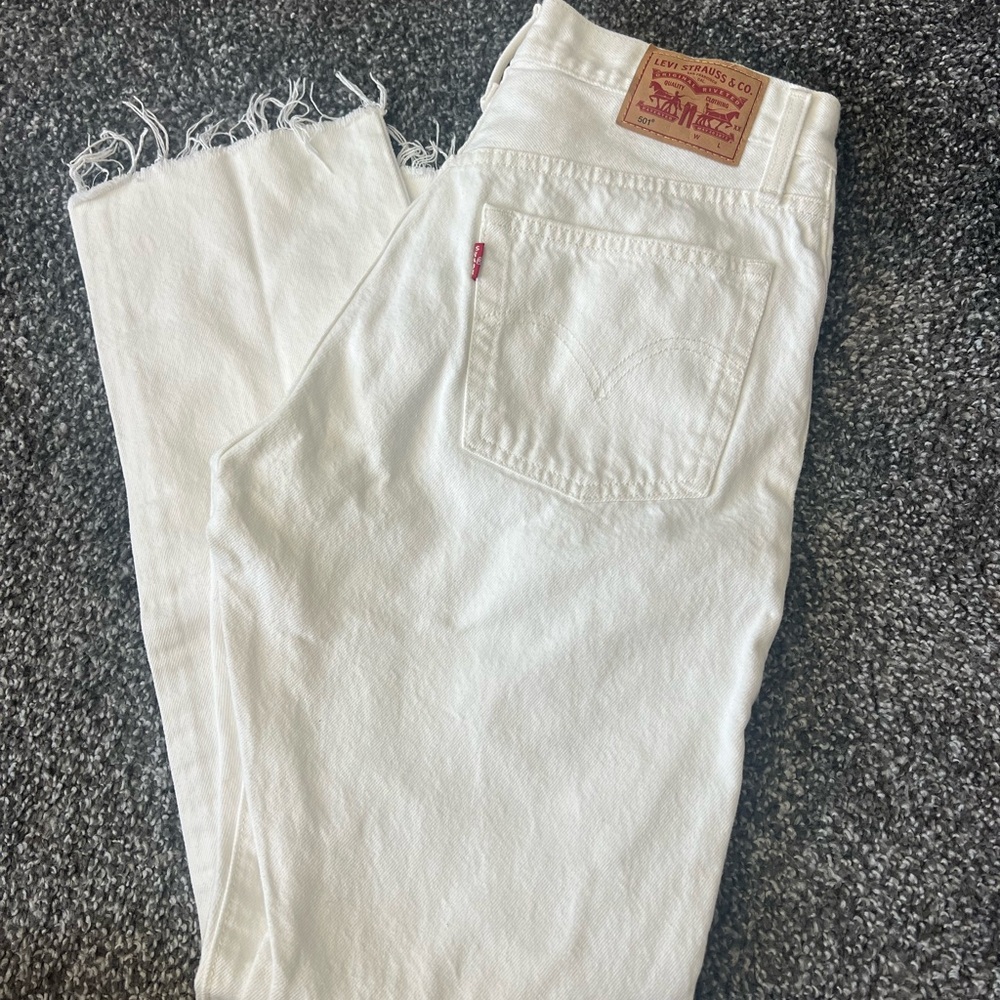 Levi's White Denim Jeans